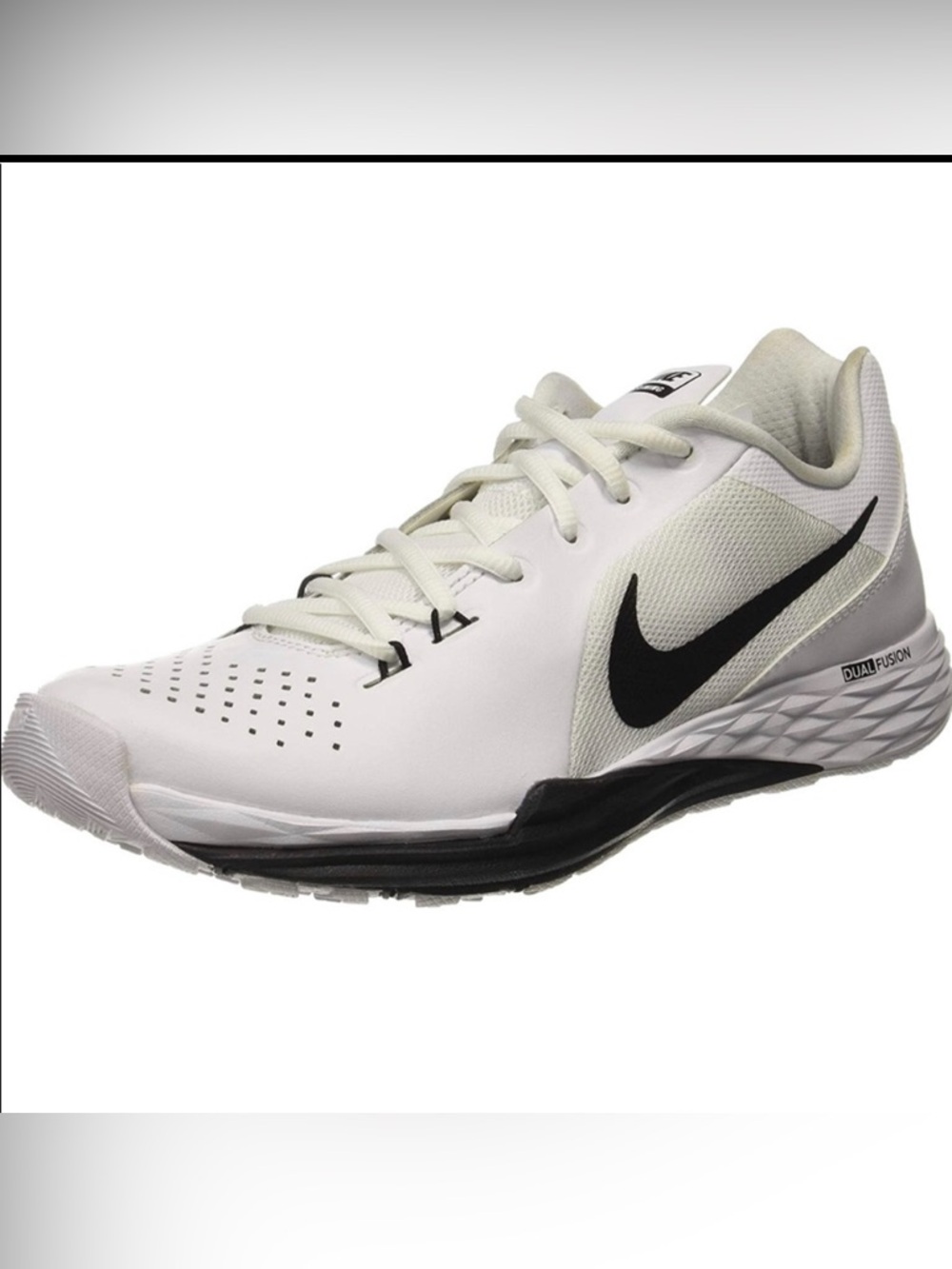 Nike Dual Fusion Men’s 9 Training Sneakers White Black